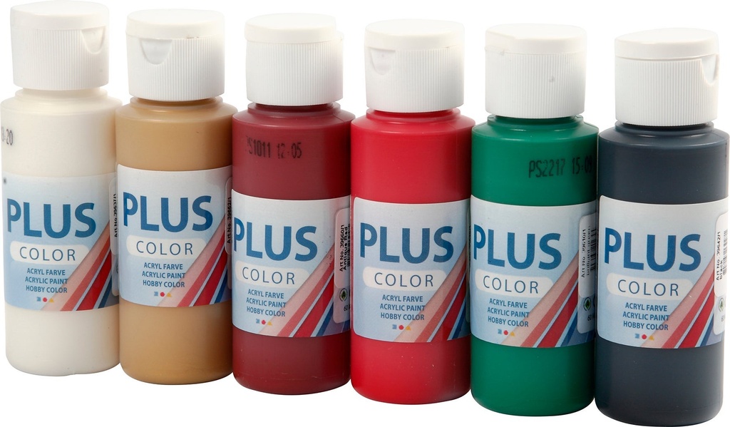 Hobbyfärg Plus jul 6x60ml