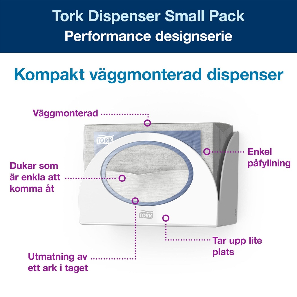 Dispenser W8 Small Pack Tork