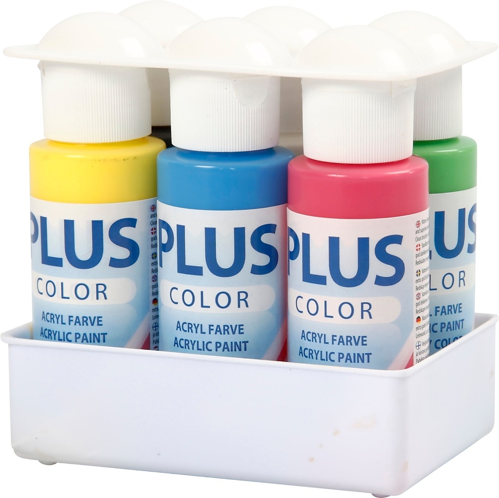 Hobbyfärg Plus bas 6x60ml