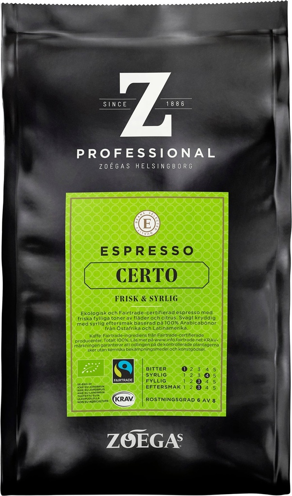 Kaffe Zoégas Esp Certo 500gEko