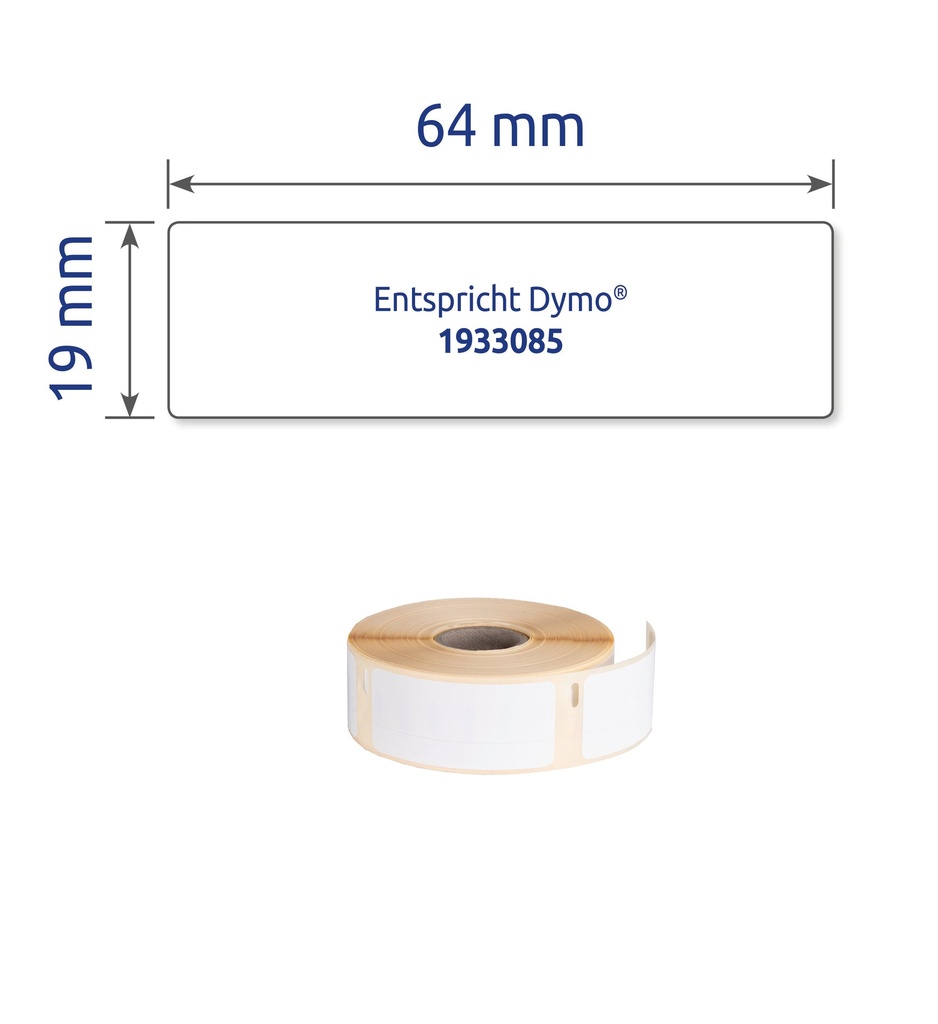 Etikett Avery durable 19x64mm