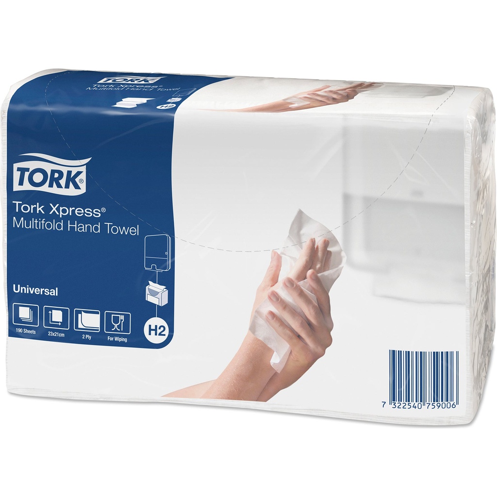 Handduk Tork Mfold Uni H2