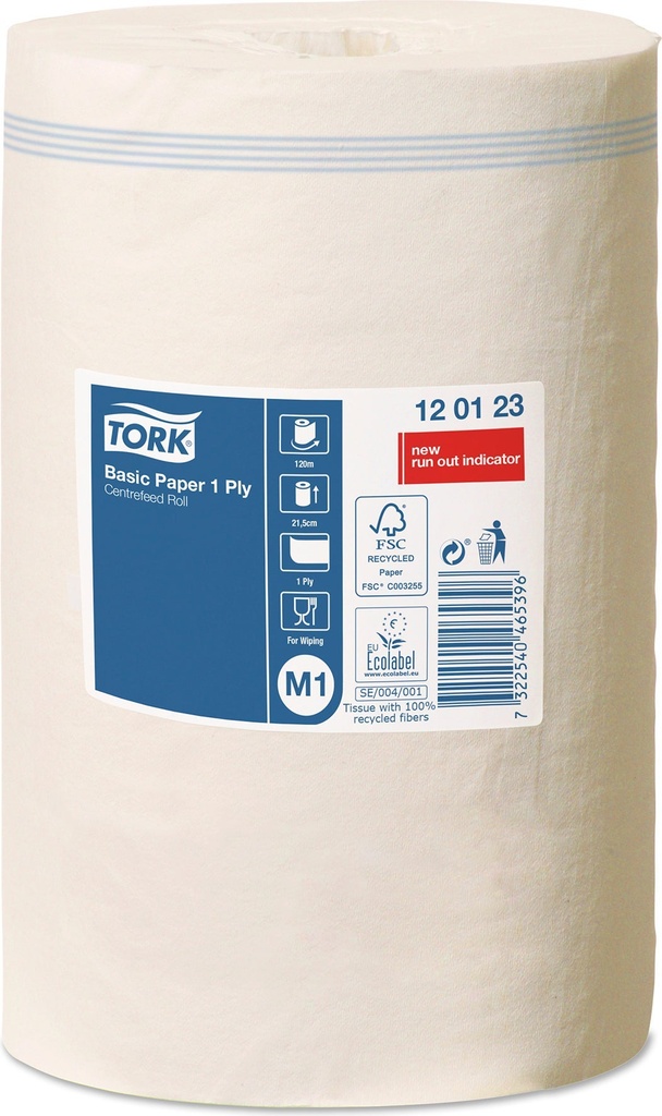 Torkpapper Tork Basic 1-lag M1 11/fp