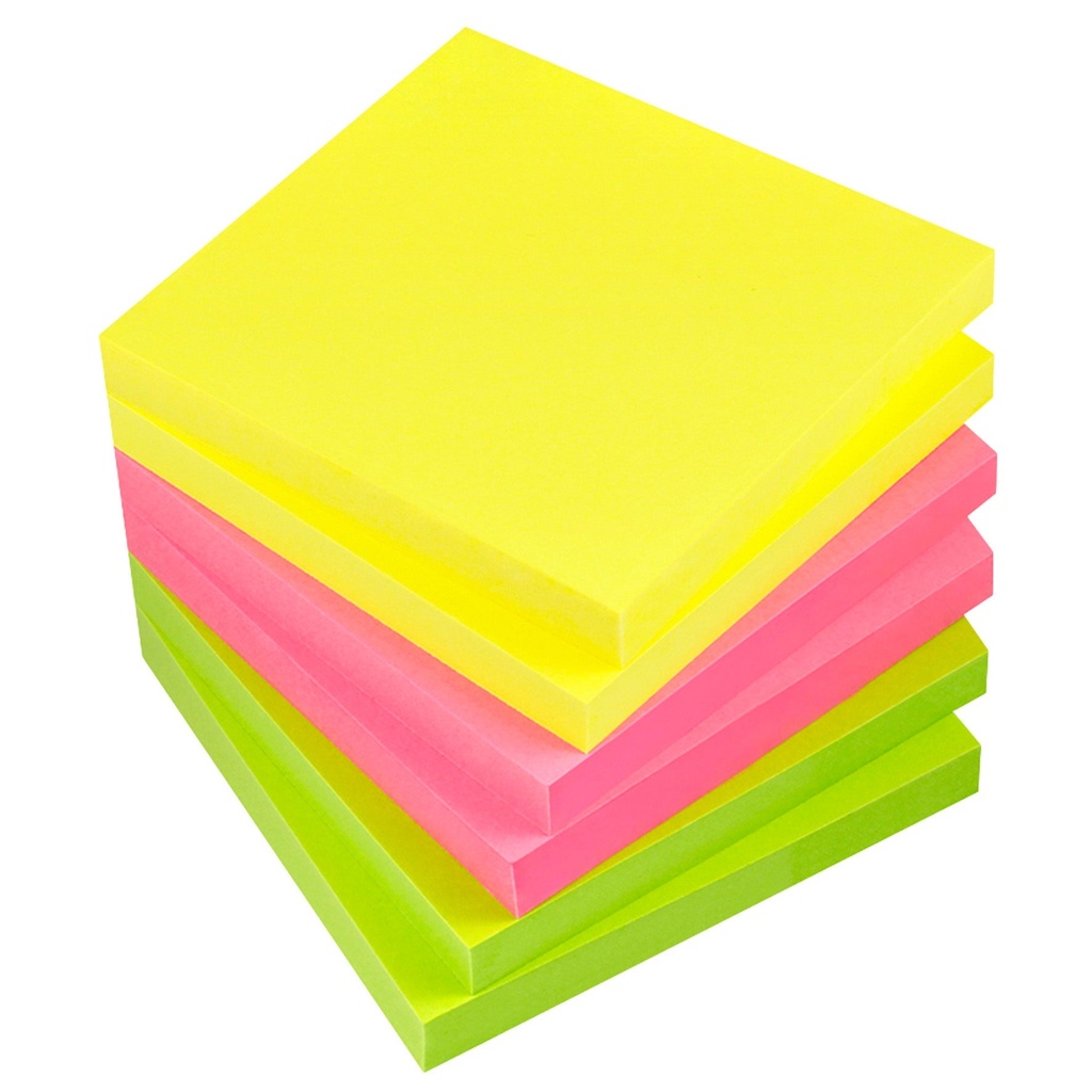Notis Info Power 75x75 mm neon 6-pack