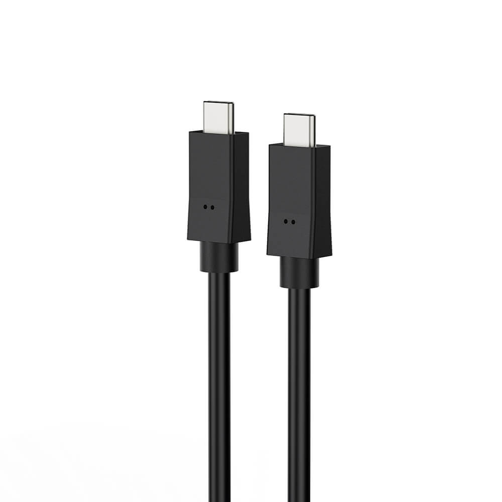 Laddkabel USB-C till USC-C 3.1 5A/100W/10GB Gen 2 1,5 m svart
