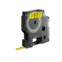 Märkband Dymo D1 sva/gul   6mm