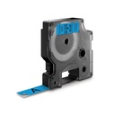 Märkband Dymo D1 sva/blå  12mm