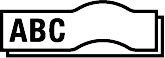 Märkband TZeFX231 12mm sva/vit
