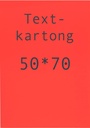 Kartong 50 x 70 cm fluor. röd 10 st/fp