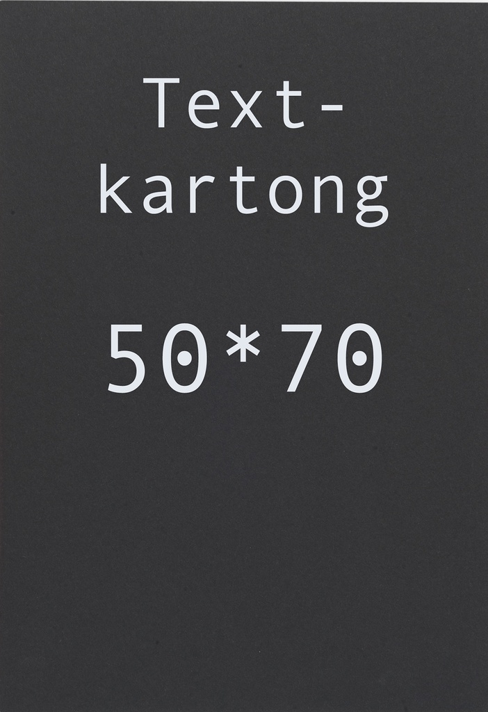 Kartong 50x70cm svart    10/fp