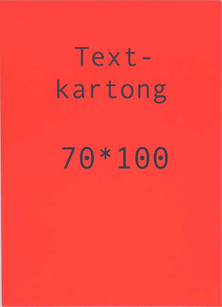 Kartong 70 x 100 cm fluor röd 5 st/fp