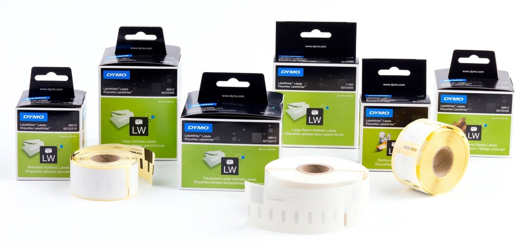Etikett Dymo 89 x 28 mm  2x 130 st/fp