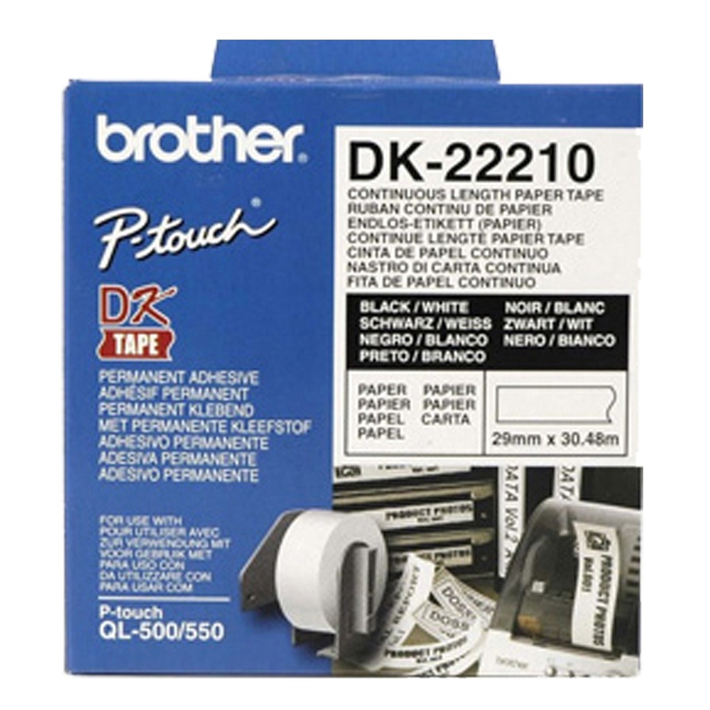 Etikett DK22210 30 m x 29 mm