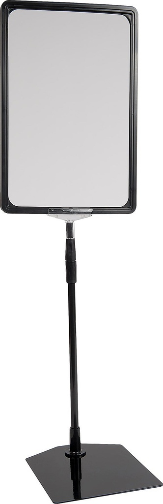 Skyltställ A4 höjd: 30–60 cm svart ram