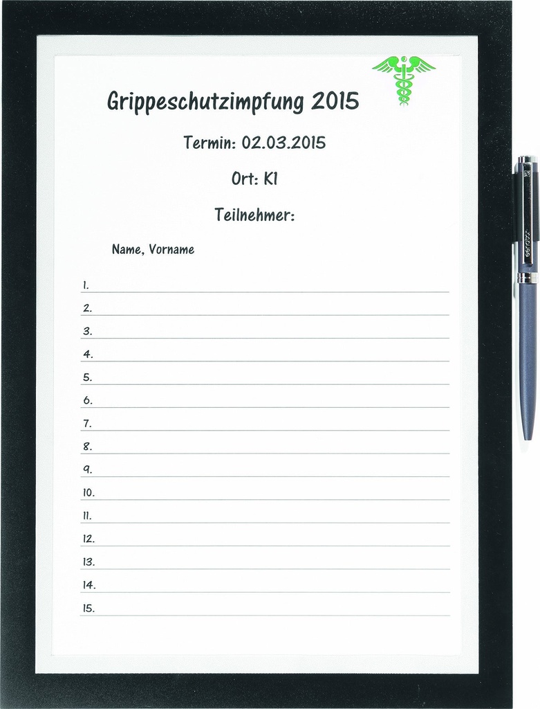 Inforam Duraframe Note A4 svart