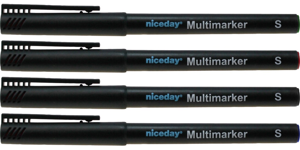Märkpenna Niceday superfine permanent 4-set
