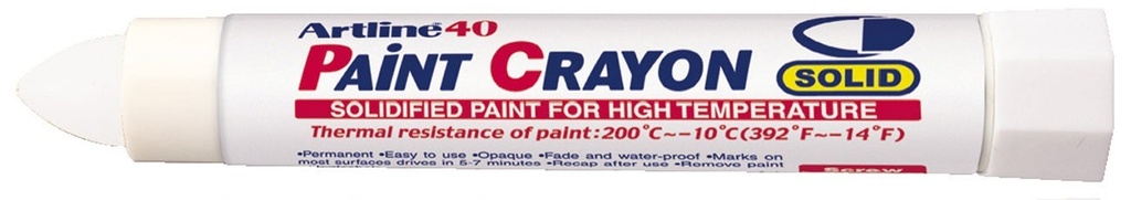 Penna Artline 40 Crayon vit