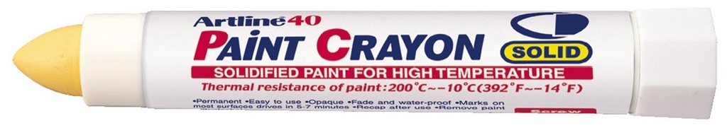 Märkpenna Artline 40 Crayon gul