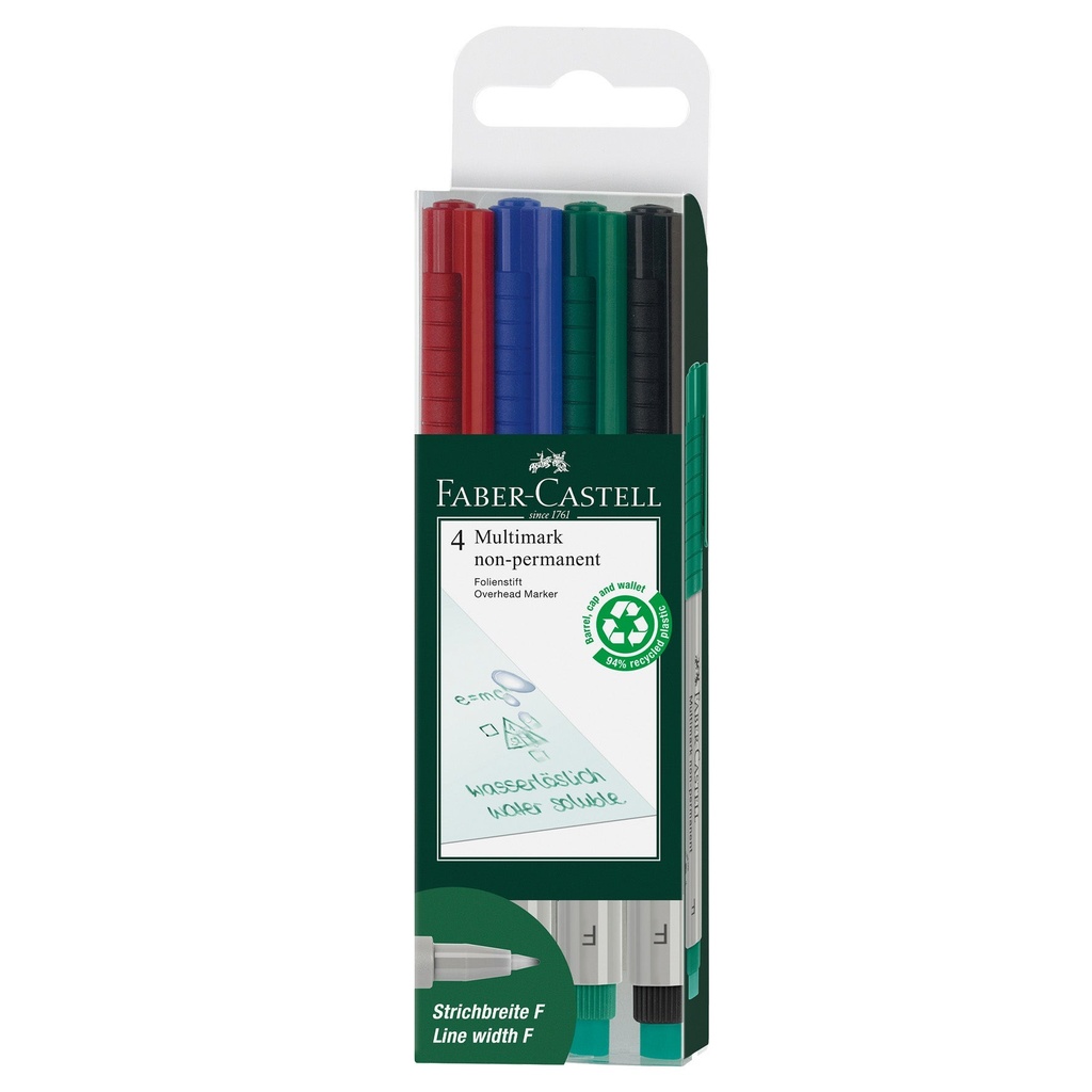 Penna Faber-Castell Fine vattenbaserad 4/set