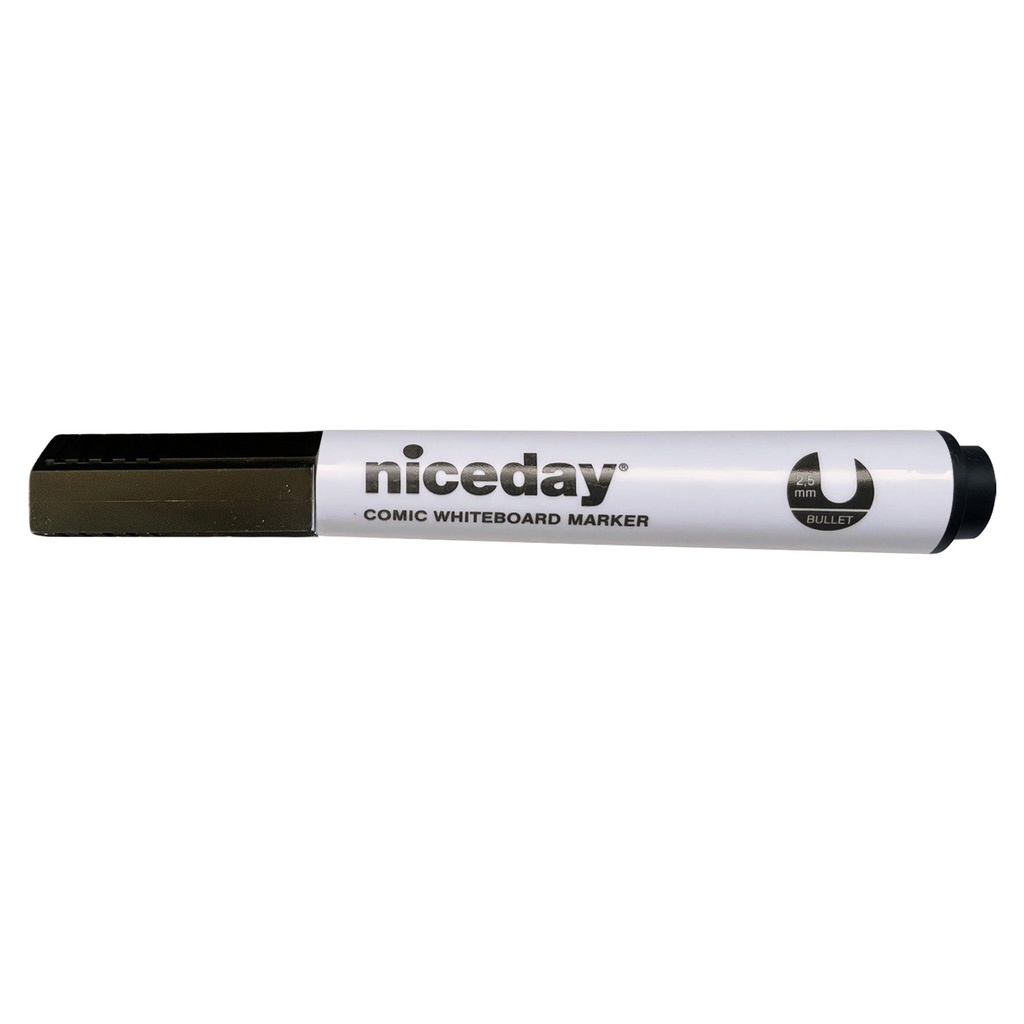 Whiteboard-penna rund spets svart