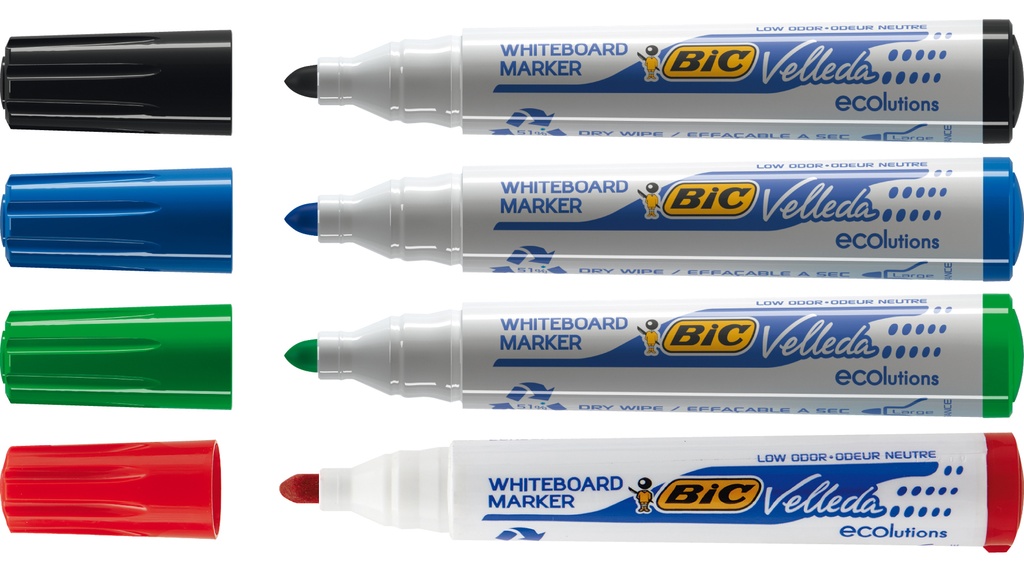 WB-penna Bic Velleda rund 4set