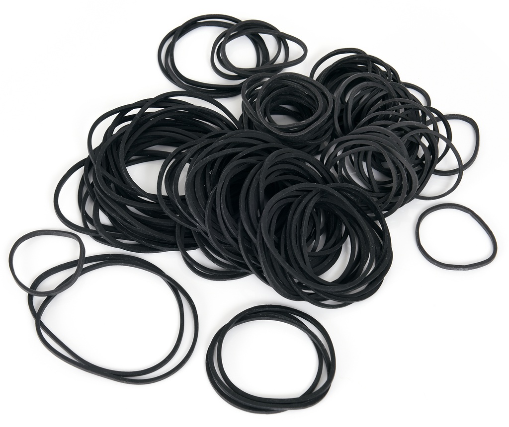 Gummiband sort.storlek svart