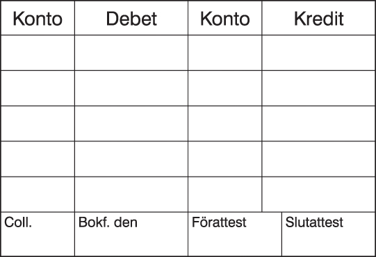 Stämpel kontering 76x52mm