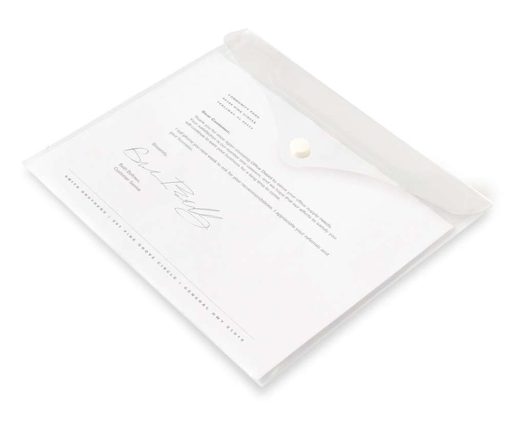 Kuvertmapp Contalia A4 transparent