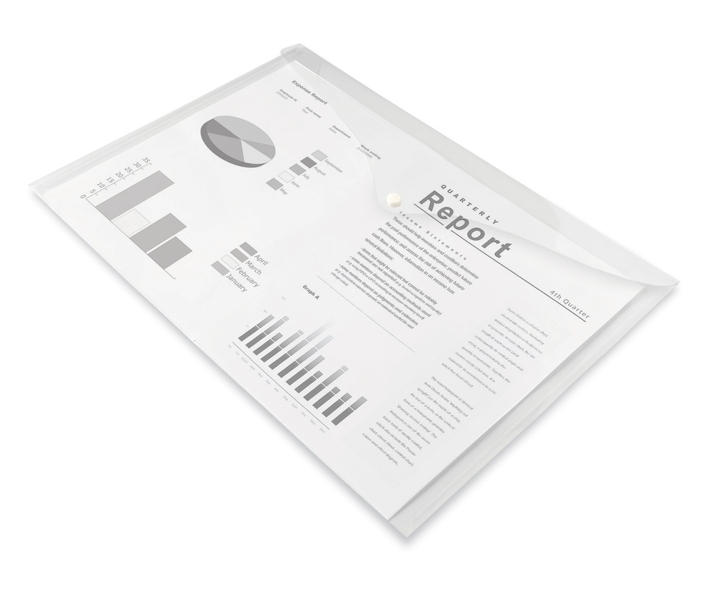 Kuvertmapp Contalia A3 transparent