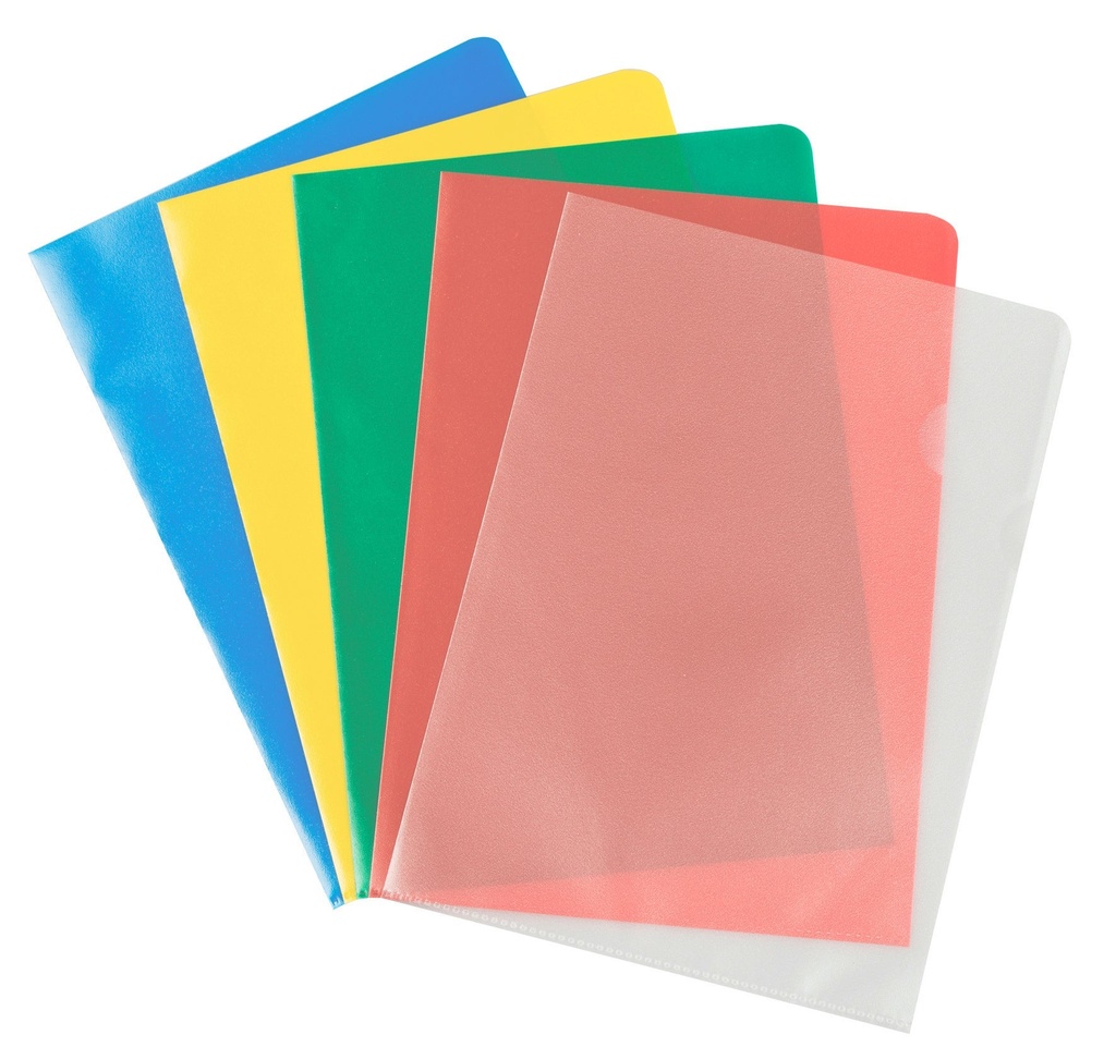 Mapp A4 PP 0,145 sorterade färger 25/fp