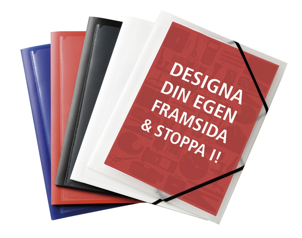 Snoddmapp PP Ficka A4 3-kl sva