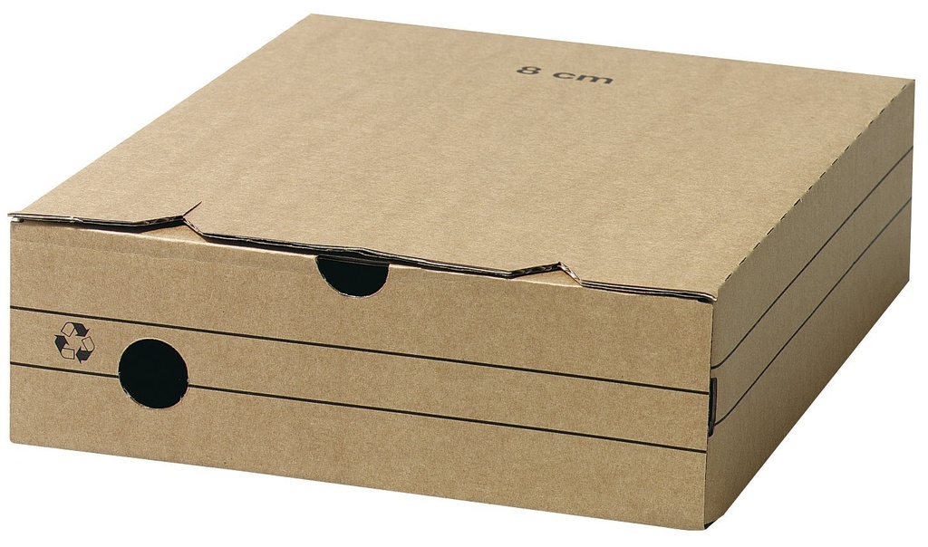 Arkivbox A4 wellpapp 80mm