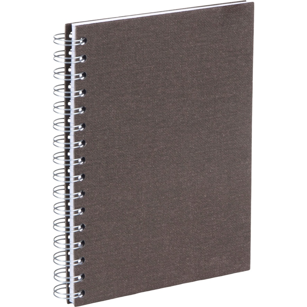Anteckningsbok Bigso A5 linjerad canvas brun