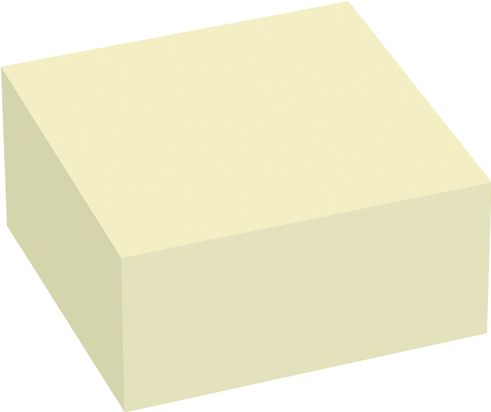 Notiskub Mini 50x50mm gul