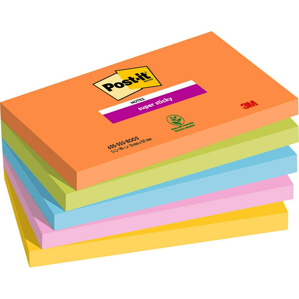 Post-it SS Boost 76x127 5/fp