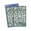 Stickers stjärnor silver 90/fp