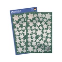 Stickers stjärnor silver 90/fp