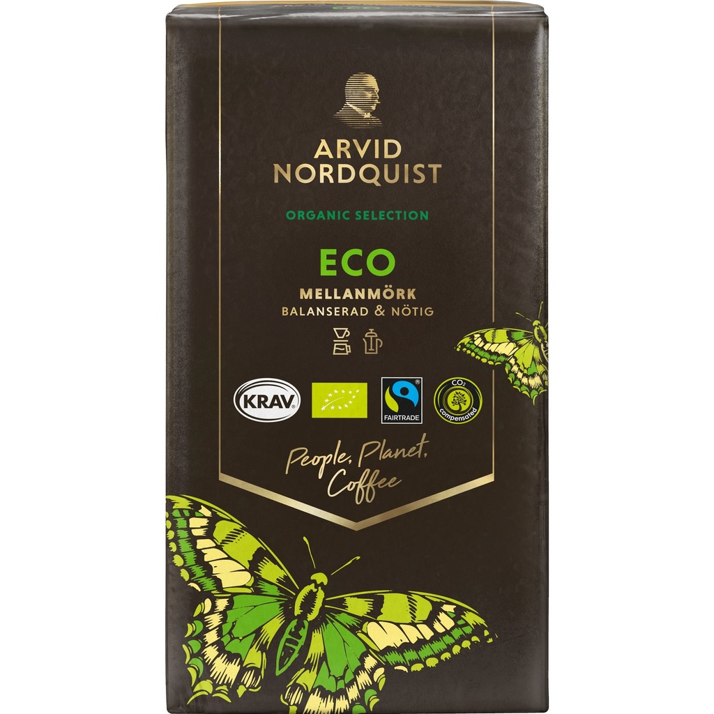Kaffe Eko Malet Mellanmörk 450 g Arvid Nordquist