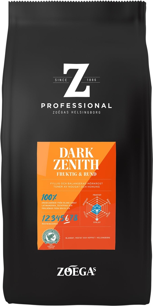 Kaffe Zoegas Dark Zenit Hela Bönor 750 g
