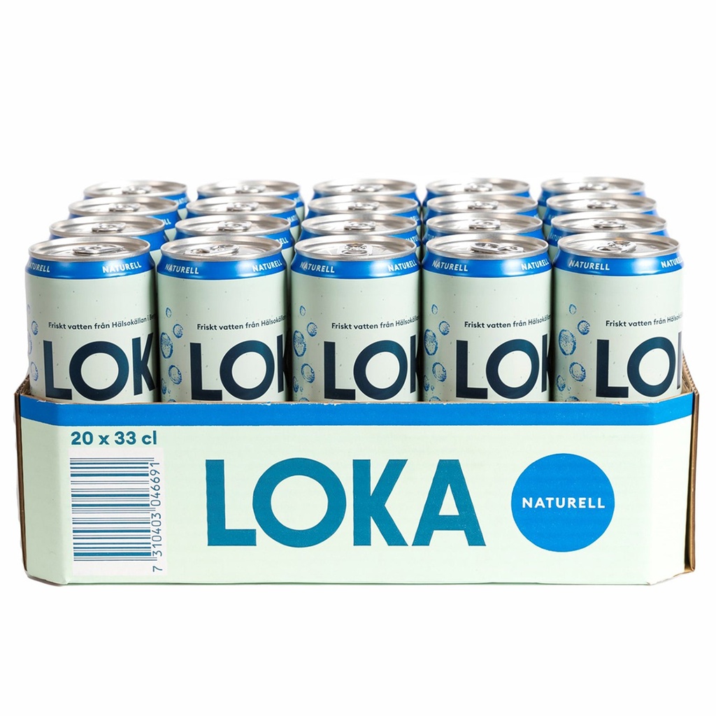 Loka Naturell 33cl sleek can