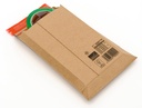 Wellkuvert 185x270x50 mm Brun