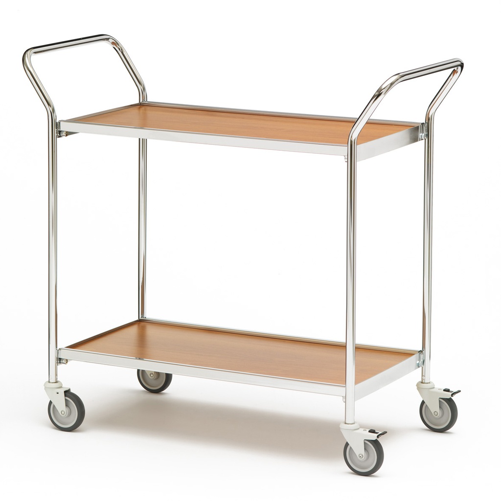 Bordsvagn 2 hyllplan 2 handtag