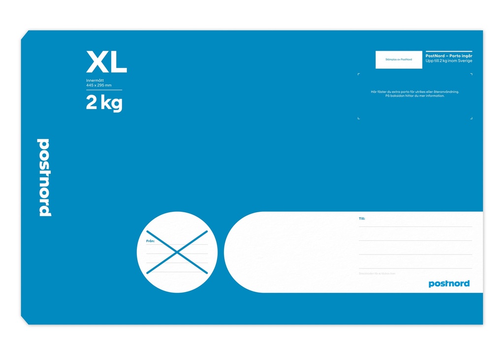 Vadderad påse Porto XL