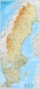 Sverigekarta 1:9 milj. 790 x 1760 mm