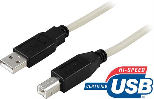 USB-2 kabel A-B 2,0m