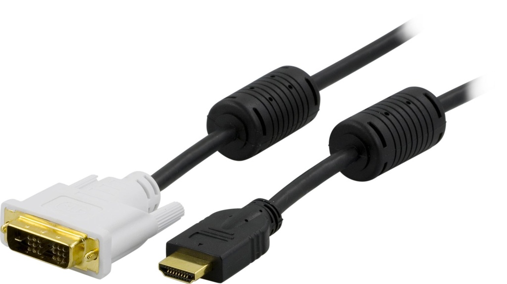 HDMI ha-DVI-D Sing Link ha 2 Meter Svart