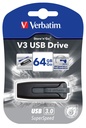 USB 3.0 Verbatim V3 64GB Svart