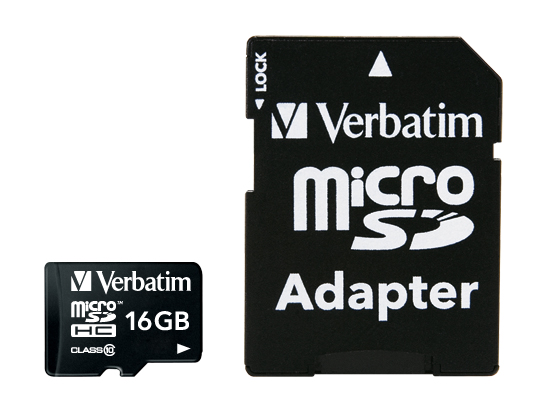 Verbatim SDHC/MicroSDHC 16GB