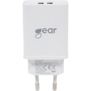 GEAR Laddare 220V 2xUSB 3.1A V