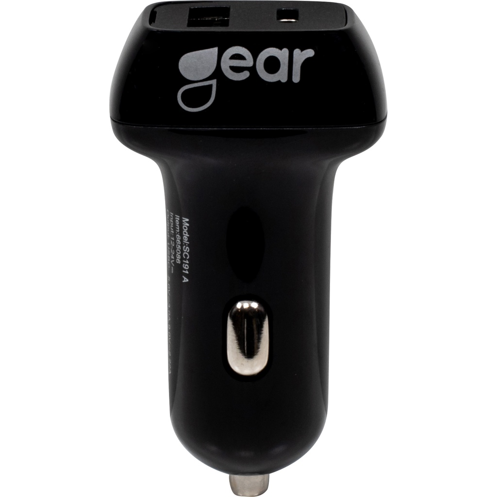 GEAR Laddare 12/24V 1xUSB-C +